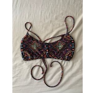 Hollister Multi Color Bikini Strappy Top